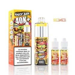 5 Pack de RazzBar 40K+ 850mAh 20ml / 2% - Mango Peach Watermelon