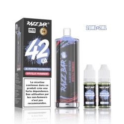 5 Pack de Shisha DL 42K+ 850mAh 20ml / 0.6% - Blueberry Raspberry