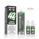 5 Pack de Shisha DL 42K+ 850mAh 20ml / 0.6% - Spearmint