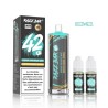 5 Pack de Shisha DL 42K+ 850mAh 20ml / 0.6% - Banana Pineapple Mint