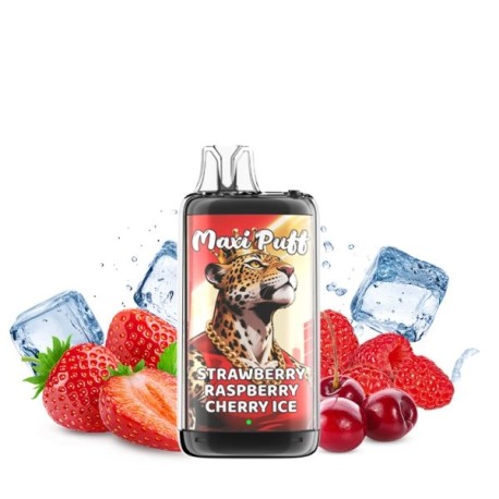 5 Pack de Leopard+ 40K 1100mAh 20ml / 2% - Strawberry Raspberry Cherry Ice