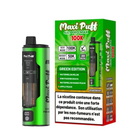 2 Packs de Pro Max 4in1 100k 20mg - Green Edition