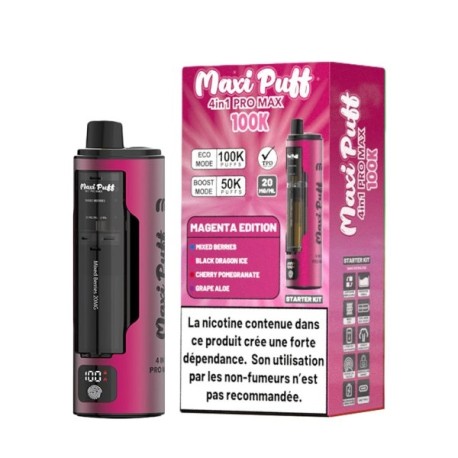 2 Packs de Pro Max 4in1 100k 20mg - Magenta Edition