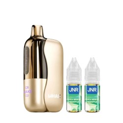 5 Packs de Whale 38K 1000mAh 20ml / 2% - Peach Mango Pineapple