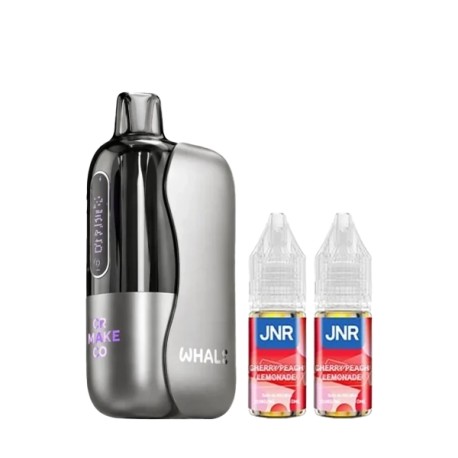 5 Packs de Whale 38K 1000mAh 2% - Cherry Peach Lemonade