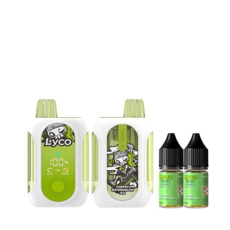 5 Packs de Lyco Mini Box 80K 1000mAh 2% - Cherry Watermelon Ice