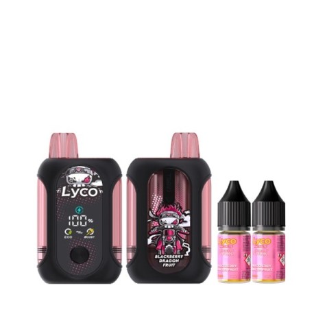 5 Packs de Lyco Mini Box 80K 1000mAh 2% - Blackberry Dragon Fruit
