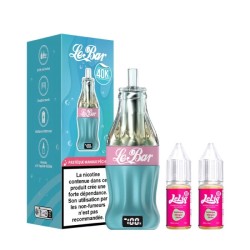 5 Packs de LeBar Starter Kit 40K 20ml 2% - Pastèque Mangue Pêche