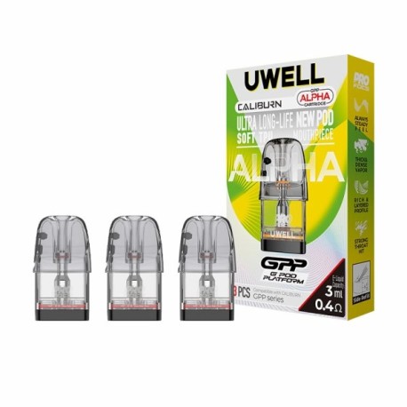 Cartouches GPP ALPHA 0.4ohm 3ml (3pcs)
