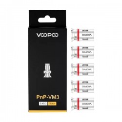 Résistances VOOPOO Mesh PnP VM3 0.45Ω pour Vinci Pod (5pcs)