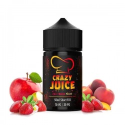 2x Crazy Juice by Mukk Mukk Fuji Fraise Pêche 50ML